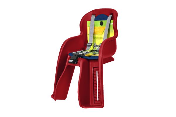 Кресло детское GH-516 RED, быстросъемное, крепеж на подседельную трубу спереди,красное                                                                                                                                                                    