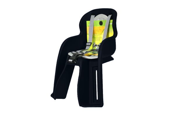 Кресло детское GH-516BLK, быстросъемное, крепеж на подседельную трубу спереди,черное                                                                                                                                                                      