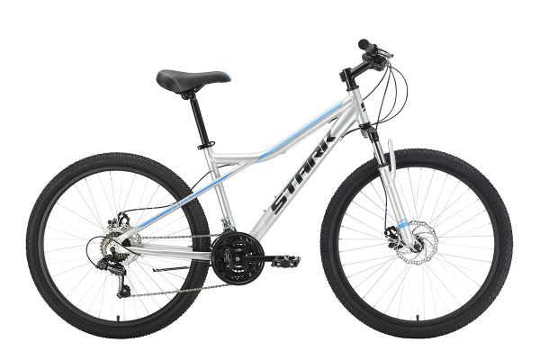 Велосипед Stark'22 Slash 26.2 D серый/голубой 14.5"                                                                                                                                                                                                       