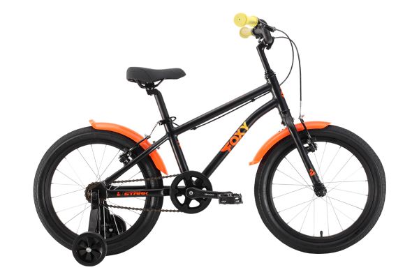 Велосипед Stark'22 Foxy Boy 18 черный/оранжевый/желтый                                                                                                                                                                                                    