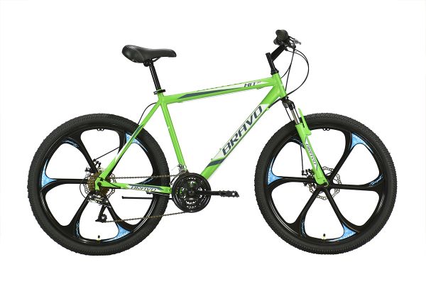 Велосипед Bravo Hit 26 D FW зеленый/белый/серый 18''                                                                                                                                                                                                      
