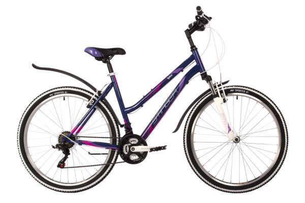 Велосипед STINGER 26" LATINA фиолетовый, сталь, размер 19"                                                                                                                                                                                                