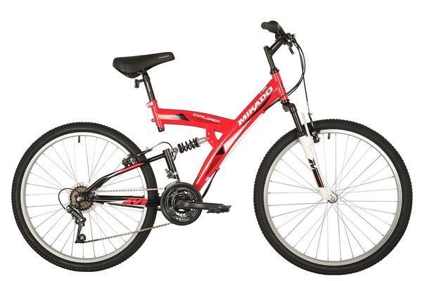 Велосипед MIKADO 26" EXPLORER красный, сталь, размер 18"                                                                                                                                                                                                  