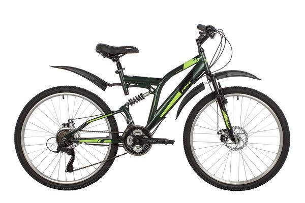Велосипед FOXX 26" FREELANDER зеленый, сталь, размер 18"                                                                                                                                                                                                  