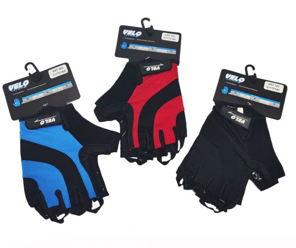 Перчатки с гелевыми вставками (синий, черный, красный)  XL                                                                                                                                                                                                