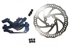Комплект дискового тормоза RUSH (RADIUS) (машинка+диск 160 mm+болты) 140/160mm (Прямоугольная колодка)                                                                                                                                                    