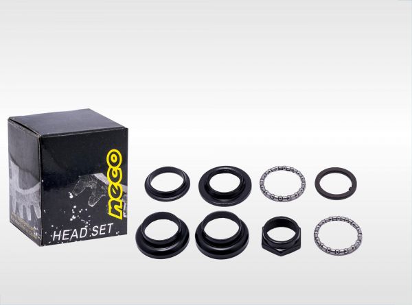 Набор рулевой "Neco" H800K, черный, "Китайский стандарт" + подшип., диаметр 22,2х30х27 (использ. на все резьбов.вилки), инд. упак.                                                                                                                        