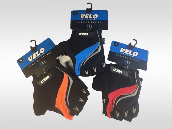 Перчатки с гелевыми вставками (оранжевый, синий, красный, зеленый)  XL                                                                                                                                                                                    