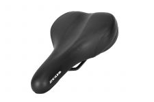 Седло ZEUS Z-4011 City Bike 262x165mm,рельсы сталь,анатомическое,черное,380гр                                                                                                                                                                             