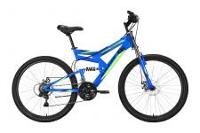 Велосипед Black One Hooligan FS 26 D синий/черный/зеленый 20"                                                                                                                                                                                             