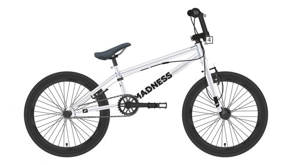 Велосипед Stark'22 Madness BMX 1 серебристый/черный                                                                                                                                                                                                       
