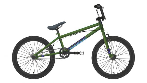 Велосипед Stark'22 Madness BMX 2 зеленый/голубой                                                                                                                                                                                                          