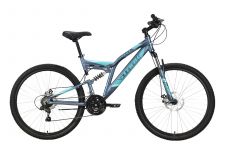 Велосипед Stark'23 Jumper FS 27.1 D серый/мятный/зеленый 18"                                                                                                                                                                                              