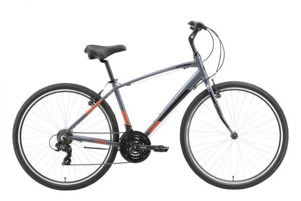 Велосипед Stark'23 Terros 28.2 V серый/черный/оранжевый 16"                                                                                                                                                                                               