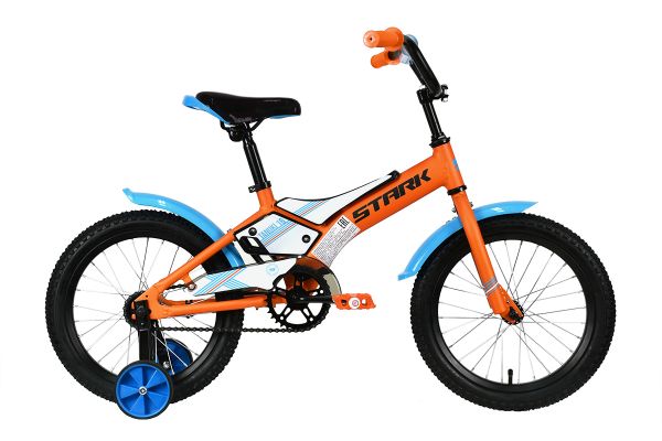 Велосипед Stark'21 Tanuki 16 Boy оранжевый/голубой                                                                                                                                                                                                        