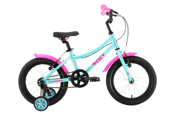 Велосипед Stark'22 Foxy Girl 16 бирюзовый/розовый                                                                                                                                                                                                         