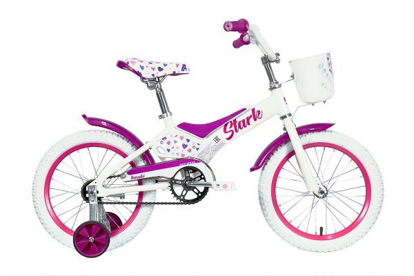 Велосипед Stark'21 Tanuki 14 Girl белый/розовый                                                                                                                                                                                                           