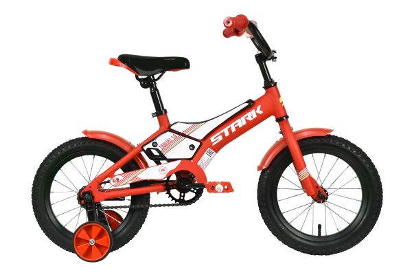 Велосипед Stark'21 Tanuki 14 Boy красный/белый                                                                                                                                                                                                            