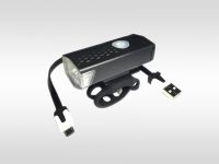 Фара велосипедная передняя алюминиевая, встроенный аккумулятор  + USB зарядка, (в ящике 4 коробочки по 30 штук), инд. упак.                                                                                                                               