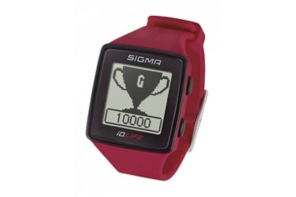 Спортивные часы-пульсометр Sigma, iD.LIFE rouge, 24620,красный,7 функций,без нагрудного датчика                                                                                                                                                           