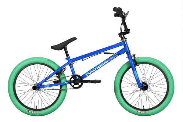Велосипед Stark'23 Madness BMX 2 синий/белый/зеленый                                                                                                                                                                                                      