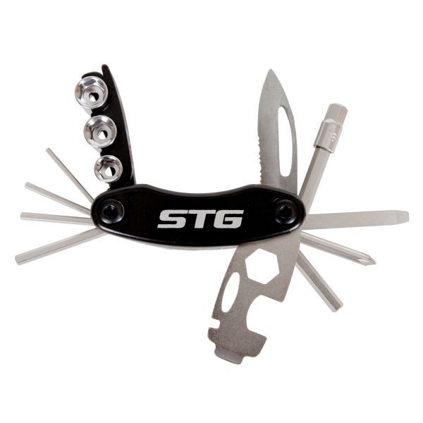 Набор инструментов STG в сумке, модель YC-279DFB-123 , ключи+велоаптечка+мотажки. 13 инстр                                                                                                                                                                
