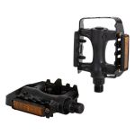 Педали STG FP-906, ось 9/16", пласт. корпус с стал. рамкой, черные                                                                                                                                                                                        