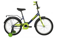 Велосипед FOXX 20" SIMPLE синий, сталь, тормоз нож, крылья, багажник                                                                                                                                                                                      