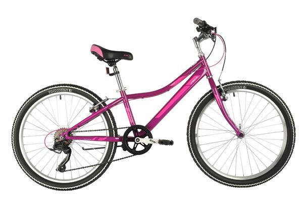 Велосипед FOXX 24" JASMINE фиолет., стальная рама 12", 6 скор., Power/Microshift TS38-6, V- b                                                                                                                                                             