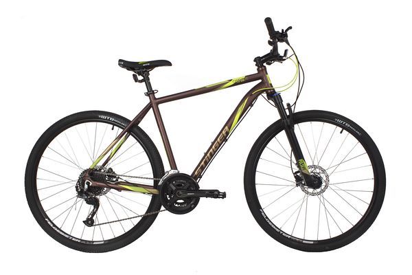Велосипед STINGER 700C CAMPUS EVO коричневый, алюминий, размер 56                                                                                                                                                                                         