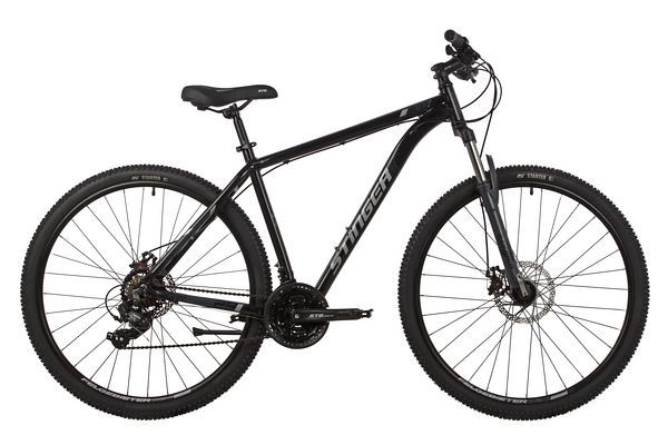 Велосипед STINGER 29" ELEMENT STD черный, алюминий, размер 22"                                                                                                                                                                                            