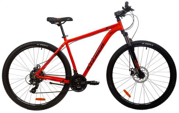 Велосипед STINGER 29" ELEMENT EVO оранжевый, алюминий, размер 22"                                                                                                                                                                                         
