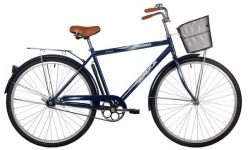 Велосипед FOXX 28" FUSION синий, сталь, размер 20" + передняя корзина                                                                                                                                                                                     