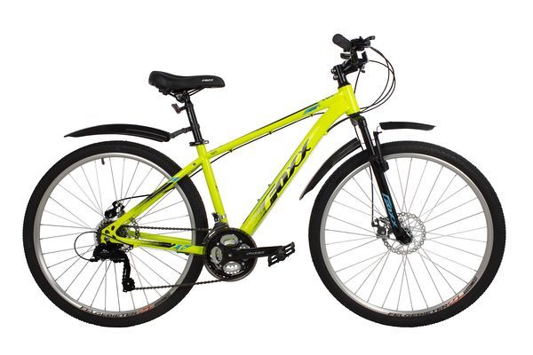 Велосипед FOXX 27.5" AZTEC D зеленый, сталь, размер 20"                                                                                                                                                                                                   