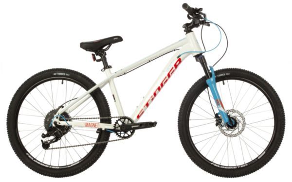 Велосипед STINGER 24" MAGNET STD белый, алюминий, размер 14"                                                                                                                                                                                              