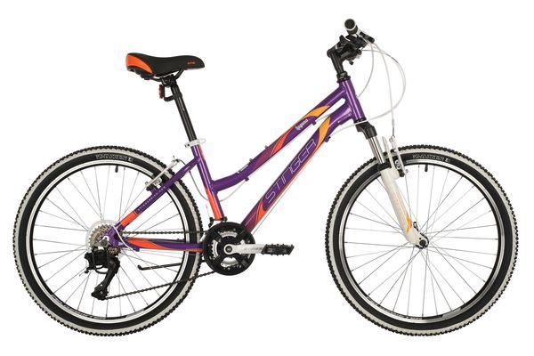 Велосипед STINGER 24" LAGUNA фиолетовый, алюминий, размер 12", MICROSHIFT                                                                                                                                                                                 