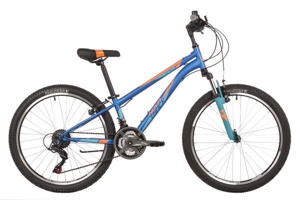 Велосипед NOVATRACK 24" ACTION синий,  стальная рама 11", 18 скор., Shimano TZ500/TS38, V- brake тор                                                                                                                                                      