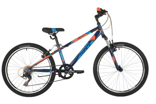 Велосипед NOVATRACK 24" EXTREME синий,  стальная рама 12", 6 скор., Shimano TZ500/Microshift TS38, V                                                                                                                                                      