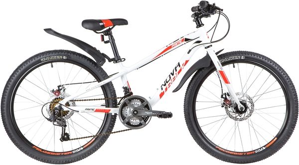Велосипед NOVATRACK 24" PRIME алюм.рама 11", белый, 18-скор, TY21/TS38/SG-6SI, диск.торм.STG                                                                                                                                                              