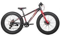 Велосипед NOVATRACK FATBIKE 24" SUV алюм.рама 13, графит., 7-скор, TY200/TS38, диск.торм.STG                                                                                                                                                              