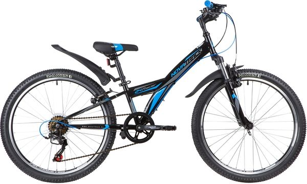 Велосипед NOVATRACK 24" RACER сталь.рама 10" ,черный, 6-скор, TY21/TS38/SG-6SI, V-brake                                                                                                                                                                   