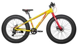 Велосипед NOVATRACK FATBIKE 24" SUV алюм.рама 13, зеленый, 7-скор, TY200/TS38, диск.торм.STG                                                                                                                                                              