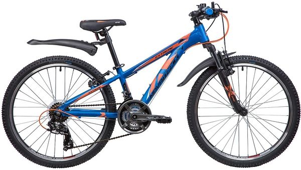 Велосипед NOVATRACK 24" EXTREME, алюм.рама 11", синий, 21-скор, TY300/TS38/TZ500, V-brake                                                                                                                                                                 