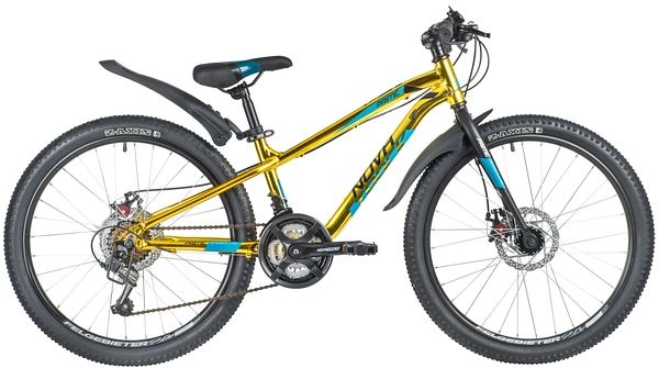 Велосипед NOVATRACK 24" PRIME алюм.рама 11", золотой металлик, 18-скор, TY21/TS38/SG-6SI, диск.торм.                                                                                                                                                      