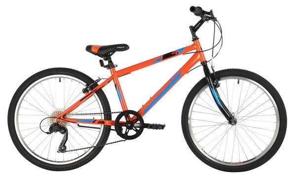 Велосипед FOXX 24" MANGO оранжевый, сталь, размер 14"                                                                                                                                                                                                     