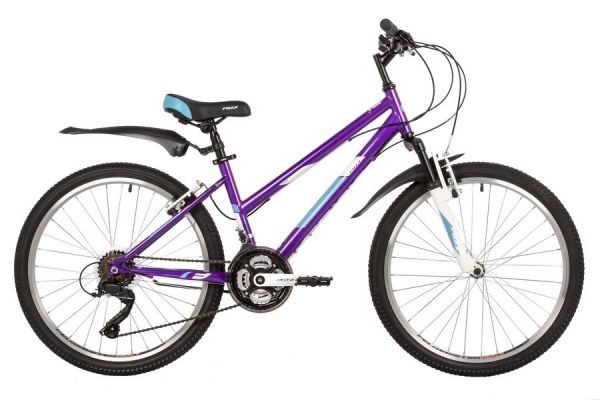 Велосипед FOXX 24" SALSA фиолетовый, сталь, размер 12"                                                                                                                                                                                                    