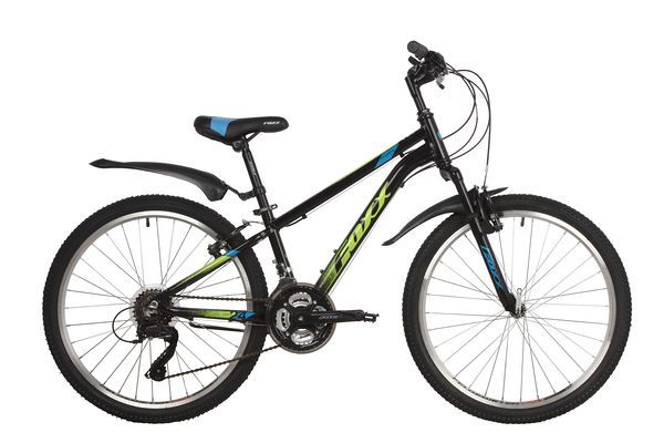 Велосипед FOXX 24" ATLANTIC черный, алюминий, размер 12"                                                                                                                                                                                                  