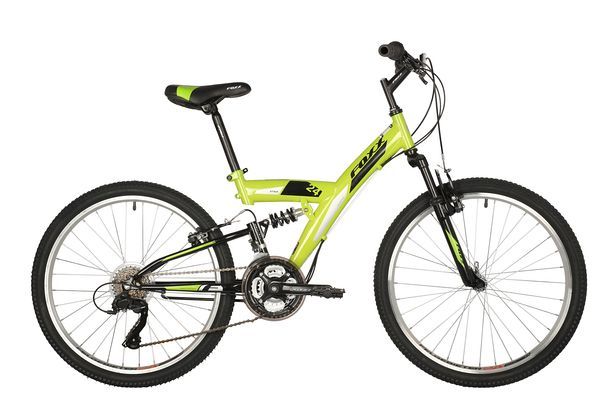 Велосипед FOXX 24" ATTACK зеленый, сталь, размер 14"                                                                                                                                                                                                      