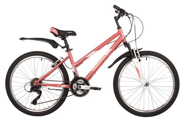 Велосипед FOXX 24" SALSA розовый, сталь, размер 14"                                                                                                                                                                                                       