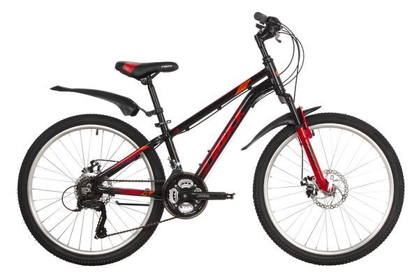 Велосипед FOXX 24" ATLANTIC D черный, алюминий, размер 14"                                                                                                                                                                                                